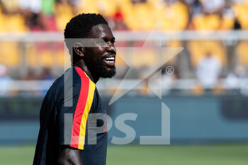 2022-09-11 - Samuel Umtiti, defender of Lecce during the Italian championship Serie A football match between US Lecce and AC Monza on September 11, 2022 at Stadio Via del Mare “Ettore Giardiniero” in Lecce, Italy - FOOTBALL - ITALIAN CHAMP - LECCE V MONZA - ITALIAN SERIE A - SOCCER
