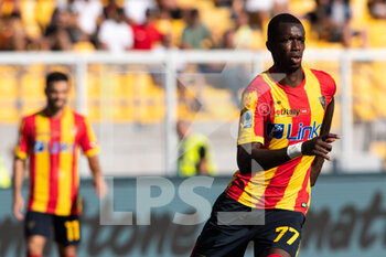 2022-09-11 - Assan Ceesay, forward of Lecce during the Italian championship Serie A football match between US Lecce and AC Monza on September 11, 2022 at Stadio Via del Mare “Ettore Giardiniero” in Lecce, Italy - FOOTBALL - ITALIAN CHAMP - LECCE V MONZA - ITALIAN SERIE A - SOCCER