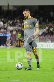 2022-09-16 - Wladimiro Falcone of US Lecce  in action  during the Serie A match between US Salernitana 1919 and US Lecce at Stadio Arechi   - US SALERNITANA VS US LECCE - ITALIAN SERIE A - SOCCER
