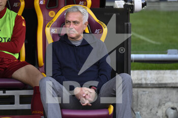 2022-11-13 - José Mourinho of A.S. Roma during the 15th day of the Serie A Championship between A.S. Roma vs Torino F.C. on November 13, 2022 at the Stadio Olimpico, Rome, Italy. - AS ROMA VS TORINO FC - ITALIAN SERIE A - SOCCER