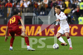 2022-11-13 - Mergim Vojvoda of Torino F.C. during the 15th day of the Serie A Championship between A.S. Roma vs Torino F.C. on November 13, 2022 at the Stadio Olimpico, Rome, Italy. - AS ROMA VS TORINO FC - ITALIAN SERIE A - SOCCER