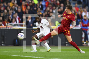 2022-11-13 - Wilfried Singo of Torino F.C. during the 15th day of the Serie A Championship between A.S. Roma vs Torino F.C. on November 13, 2022 at the Stadio Olimpico, Rome, Italy. - AS ROMA VS TORINO FC - ITALIAN SERIE A - SOCCER