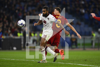2022-11-13 - Nemanja Matic of A.S. Roma and Koffi Djidji of Torino F.C. during the 15th day of the Serie A Championship between A.S. Roma vs Torino F.C. on November 13, 2022 at the Stadio Olimpico, Rome, Italy. - AS ROMA VS TORINO FC - ITALIAN SERIE A - SOCCER