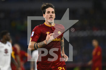 2022-11-13 - Nicolo' Zaniolo of A.S. Roma during the 15th day of the Serie A Championship between A.S. Roma vs Torino F.C. on November 13, 2022 at the Stadio Olimpico, Rome, Italy. - AS ROMA VS TORINO FC - ITALIAN SERIE A - SOCCER