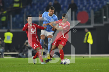 2022-11-10 - Sergej Milinković-Savić of S.S. LAZIO and Filippo Ranocchia of A.C. Monza during the 14th day of the Serie A Championship between S.S. Lazio vs A.C. Monza on November 10, 2022 at the Stadio Olimpico in Rome, Italy. - SS LAZIO VS AC MONZA - ITALIAN SERIE A - SOCCER