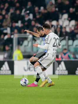 2022-11-06 - Fabio Miretti of Juventus Fc and Henrikh Mkhitaryan of Fc Inter during the Italian Serie A, football match between Juventus Fc and Inter Fc, on 06 November 2022, at Allianz Stadium, Turin, Italy  Photo Nderim Kaceli - JUVENTUS FC VS INTER - FC INTERNAZIONALE - ITALIAN SERIE A - SOCCER