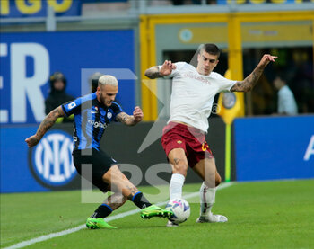 2022-10-01 - Federico Di Marco of Fc Inter during the Italian Serie A, Football match between Fc Inter and As Roma on October 1, 2022 at San Siro Stadium, Milan, Italy. Photo Nderim Kaceli - INTER - FC INTERNAZIONALE VS AS ROMA - ITALIAN SERIE A - SOCCER