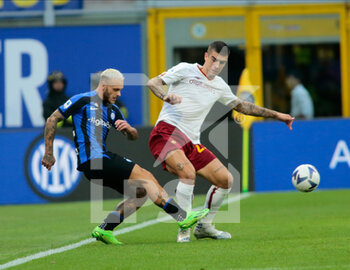 2022-10-01 - Federico Di Marco of Fc Inter during the Italian Serie A, Football match between Fc Inter and As Roma on October 1, 2022 at San Siro Stadium, Milan, Italy. Photo Nderim Kaceli - INTER - FC INTERNAZIONALE VS AS ROMA - ITALIAN SERIE A - SOCCER