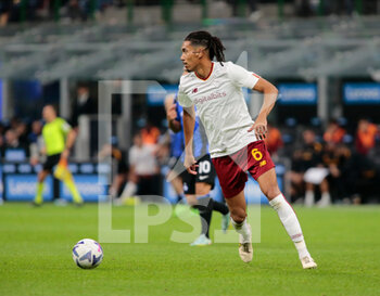 2022-10-01 - Chris Smalling of As Roma during the Italian Serie A, Football match between Fc Inter and As Roma on October 1, 2022 at San Siro Stadium, Milan, Italy. Photo Nderim Kaceli - INTER - FC INTERNAZIONALE VS AS ROMA - ITALIAN SERIE A - SOCCER