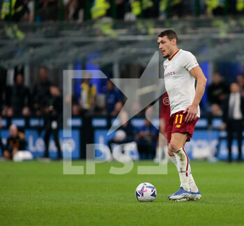 2022-10-01 - Andrea Belotti of As Roma during the Italian Serie A, Football match between Fc Inter and As Roma on October 1, 2022 at San Siro Stadium, Milan, Italy. Photo Nderim Kaceli - INTER - FC INTERNAZIONALE VS AS ROMA - ITALIAN SERIE A - SOCCER