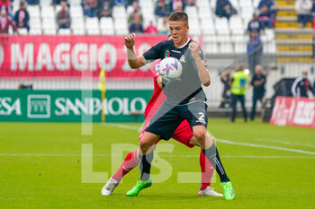 2022-10-09 - Emil Holm (#2 Spezia Calcio) during the Italian championship Serie A football match between AC Monza and Spezia Calcio on October 9, 2022 at U-Power Stadium in Monza, Italy - FOOTBALL - ITALIAN CHAMP - MONZA V SPEZIA - ITALIAN SERIE A - SOCCER