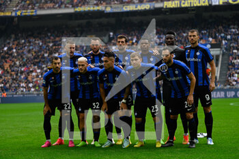 2022-10-16 - Fc Inter Lineup during the Italian Serie A tootball match between Inter FC Internazionale and US Salernitana on 16 of October 2022 at Giuseppe Meazza _ San Siro Siro stadium in Milan, Italy. Credit: Tiziano Ballabio/ - INTER - FC INTERNAZIONALE VS US SALERNITANA - ITALIAN SERIE A - SOCCER