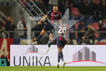 2022-11-12 - Michel Aebischer (Bologna FC) celebrates - BOLOGNA FC VS US SASSUOLO - ITALIAN SERIE A - SOCCER