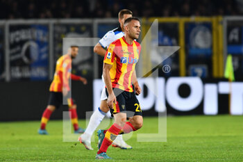 2022-11-10 - Alexis Blin, midfielder of Lecce, during the Italian championship Serie A football match between US Lecce and Atalanta BC on November 9, 2022 at Stadio Via del Mare “Ettore Giardiniero” in Lecce, Italy - FOOTBALL - ITALIAN CHAMP - LECCE V ATALANTA - ITALIAN SERIE A - SOCCER