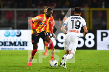 2022-11-10 - Assan Ceesay, forward of Lecce, during the Italian championship Serie A football match between US Lecce and Atalanta BC on November 9, 2022 at Stadio Via del Mare “Ettore Giardiniero” in Lecce, Italy - FOOTBALL - ITALIAN CHAMP - LECCE V ATALANTA - ITALIAN SERIE A - SOCCER