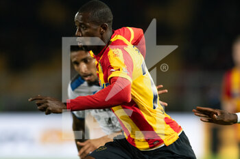 2022-11-10 - Assan Ceesay, forward of Lecce, during the Italian championship Serie A football match between US Lecce and Atalanta BC on November 9, 2022 at Stadio Via del Mare “Ettore Giardiniero” in Lecce, Italy - FOOTBALL - ITALIAN CHAMP - LECCE V ATALANTA - ITALIAN SERIE A - SOCCER