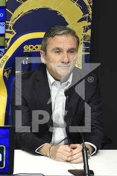 21/11/2022 - Francesco Marroccu Director Techincal Area of Hellas Verona Fc during the press conference of presentation about the new Sport Director of Hellas Verona, Sean Sogliano. Serie A Tim 2022-23 Hellas Verona headquarters, Verona, Italy, on November 21, 2022. - PRESENTATION OF SEAN SOGLIANO, THE NEW SPORTS DIRECTOR OF HELLAS VERONA FC - SERIE A - CALCIO