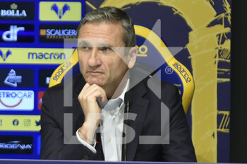 21/11/2022 - Francesco Marroccu Director Techincal Area of Hellas Verona Fc during the press conference of presentation about the new Sport Director of Hellas Verona, Sean Sogliano. Serie A Tim 2022-23 Hellas Verona headquarters, Verona, Italy, on November 21, 2022. - PRESENTATION OF SEAN SOGLIANO, THE NEW SPORTS DIRECTOR OF HELLAS VERONA FC - SERIE A - CALCIO