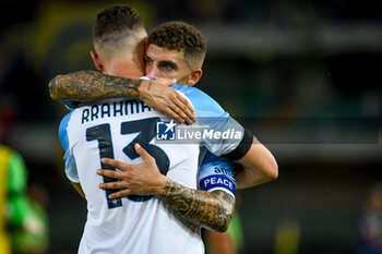2022-08-15 - Napoli's Giovanni Di Lorenzo hugs Napoli's Amir Rrahmani - HELLAS VERONA FC VS SSC NAPOLI (PORTRAITS ARCHIVE) - ITALIAN SERIE A - SOCCER