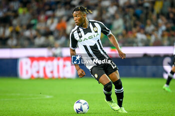 2022-09-04 - Udinese's Destiny Iyenoma Udogie portrait in action - UDINESE CALCIO VS AS ROMA - ITALIAN SERIE A - SOCCER