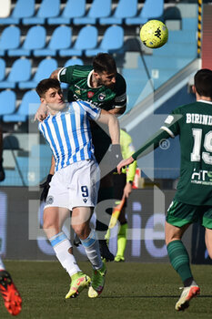 2022-01-22 - Antonio Caracciolo (Pisa) head against Andrea  Seculin (Spal) - SPAL VS AC PISA - ITALIAN SERIE B - SOCCER