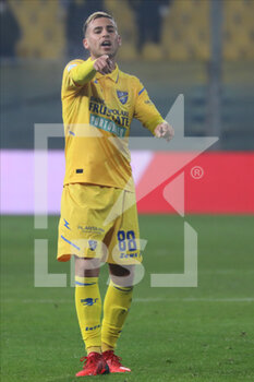 2022-01-21 - Matteo Ricci of FROSINONE CALCIO in action during the Serie B match between Parma Calcio and Frosinone Calcio at Ennio Tardini on January 21, 2022 in Parma, Italy. - PARMA CALCIO VS FROSINONE CALCIO - ITALIAN SERIE B - SOCCER