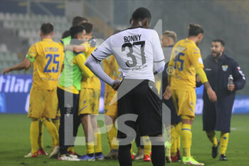 2022-01-21 - Ange-Yoan-Laurent Bonny of PARMA CALCIO reacts during the Serie B match between Parma Calcio and Frosinone Calcio at Ennio Tardini on January 21, 2022 in Parma, Italy. - PARMA CALCIO VS FROSINONE CALCIO - ITALIAN SERIE B - SOCCER