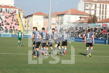 2022-02-05 - Alessandria Calcio celebrating after a goal during the Italian Serie B football match between Alessandria Calcio and Pisa Calcio. 05 Feb 2022 at Moccagatta Stadium of Alessandria, Italy. Photo Nderim KACELI - US ALESSANDRIA VS AC PISA - ITALIAN SERIE B - SOCCER