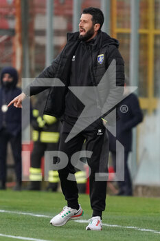 2022-02-12 - grosso fabio (allenatore frosinone calcio) - AC PERUGIA VS FROSINONE CALCIO - ITALIAN SERIE B - SOCCER