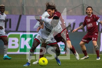 2022-02-12 - Theophilus Awua Crotone hindered by Hetemaj Perparim Reggina 
 - REGGINA 1914 VS FC CROTONE - ITALIAN SERIE B - SOCCER