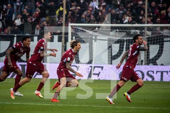 2022-02-12 - Montalto Adriano Reggina celebrates a gol 1-0  - REGGINA 1914 VS FC CROTONE - ITALIAN SERIE B - SOCCER