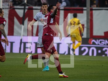 2022-02-12 - Montalto Adriano Reggina celebrates a gol 1-0  - REGGINA 1914 VS FC CROTONE - ITALIAN SERIE B - SOCCER