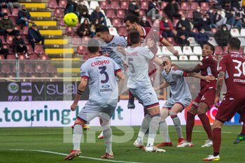 2022-02-12 - Dimitrios Stavropoulos Reggina head Shot 
 - REGGINA 1914 VS FC CROTONE - ITALIAN SERIE B - SOCCER