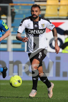 2022-02-12 - Danilo of PARMA CALCIO in action during the Serie B match between Parma Calcio and Pordenone Calcio at Ennio Tardini on February 12, 2022 in Parma, Italy. - PARMA CALCIO VS PORDENONE CALCIO - ITALIAN SERIE B - SOCCER
