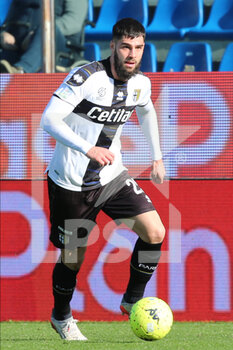 2022-02-12 - Elias Cobbaut of PARMA CALCIO in action during the Serie B match between Parma Calcio and Pordenone Calcio at Ennio Tardini on February 12, 2022 in Parma, Italy. - PARMA CALCIO VS PORDENONE CALCIO - ITALIAN SERIE B - SOCCER