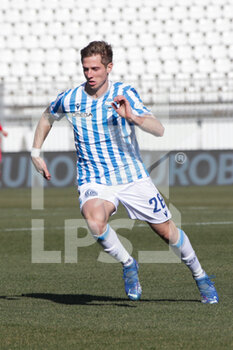 2022-02-12 - Luca Vido of Spal in action during the Serie B match between AC Monza vs Spal on February 12, 2022 at the U-Power Stadium in Monza - AC MONZA VS SPAL - ITALIAN SERIE B - SOCCER