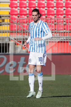 2022-02-12 - Niccolò Zanellato of Spal in action during the Serie B match between AC Monza vs Spal on February 12, 2022 at the U-Power Stadium in Monza - AC MONZA VS SPAL - ITALIAN SERIE B - SOCCER
