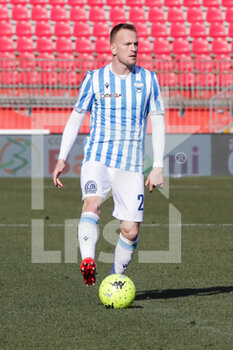 2022-02-12 - Lorenzo Dickmann of Spal in action during the Serie B match between AC Monza vs Spal on February 12, 2022 at the U-Power Stadium in Monza - AC MONZA VS SPAL - ITALIAN SERIE B - SOCCER