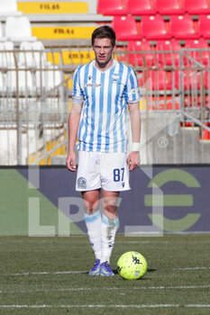 2022-02-12 - David Heidenreich of Spal in action during the Serie B match between AC Monza vs Spal on February 12, 2022 at the U-Power Stadium in Monza - AC MONZA VS SPAL - ITALIAN SERIE B - SOCCER