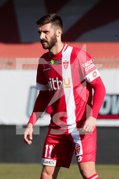 2022-02-12 - Leonardo Mancuso of AC Monza in action during the Serie B match between AC Monza vs Spal on February 12, 2022 at the U-Power Stadium in Monza - AC MONZA VS SPAL - ITALIAN SERIE B - SOCCER