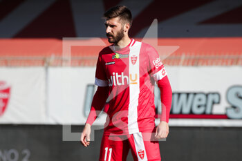 2022-02-12 - Leonardo Mancuso of AC Monza in action during the Serie B match between AC Monza vs Spal on February 12, 2022 at the U-Power Stadium in Monza - AC MONZA VS SPAL - ITALIAN SERIE B - SOCCER