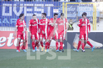 2022-02-12 - Dany Mota of AC Monza celebrate the first goal during the Serie B match between AC Monza vs Spal on February 12, 2022 at the U-Power Stadium in Monza - AC MONZA VS SPAL - ITALIAN SERIE B - SOCCER