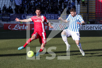 2022-02-12 - Pedro Pereira of AC Monza cin action during the Serie B match between AC Monza vs Spal on February 12, 2022 at the U-Power Stadium in Monza - AC MONZA VS SPAL - ITALIAN SERIE B - SOCCER
