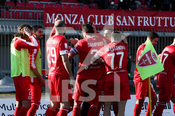 2022-02-12 - Mario Sampirisi celebrate the second goal during the Serie B match between AC Monza vs Spal on February 12, 2022 at the U-Power Stadium in Monza - AC MONZA VS SPAL - ITALIAN SERIE B - SOCCER