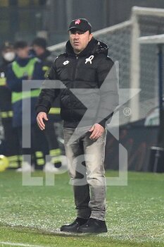2022-02-15 - Head coach of Vicenza Cristian Brocchi - AC PISA VS LR VICENZA - ITALIAN SERIE B - SOCCER