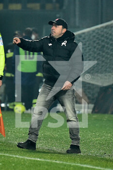 2022-02-15 - Head coach of Vicenza Cristian Brocchi - AC PISA VS LR VICENZA - ITALIAN SERIE B - SOCCER