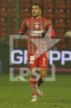 2022-02-15 - Stabile Jaime Baez of US CREMONESE celebrates after scoring a goal during the Serie B match between US Cremonese and Parma Calcio at Giovanni Zini on February 15, 2022 in Cremona, Italy. - US CREMONESE VS PARMA CALCIO - ITALIAN SERIE B - SOCCER