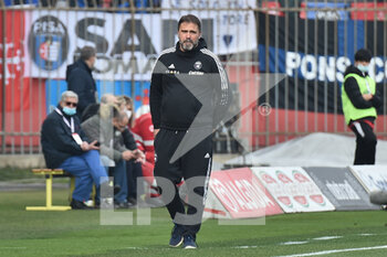 2022-02-19 - Head coach of Pisa Luca D'Angelo - AC MONZA VS AC PISA - ITALIAN SERIE B - SOCCER