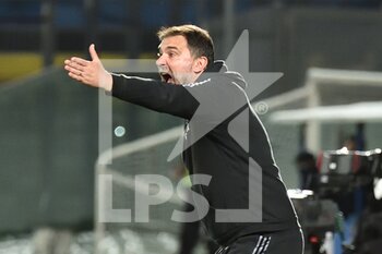 2022-02-22 - Head coach of Pisa Luca D'Angelo - AC PISA VS PARMA CALCIO - ITALIAN SERIE B - SOCCER