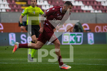 2022-02-27 - Menez Jeremy scoring a gol 1-0 Reggina - REGGINA 1914 VS AC PISA - ITALIAN SERIE B - SOCCER